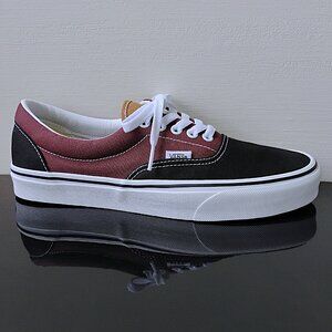 Vans Women's Era Color Block Low Top Canvas in Nice Color Combo Black / Brown